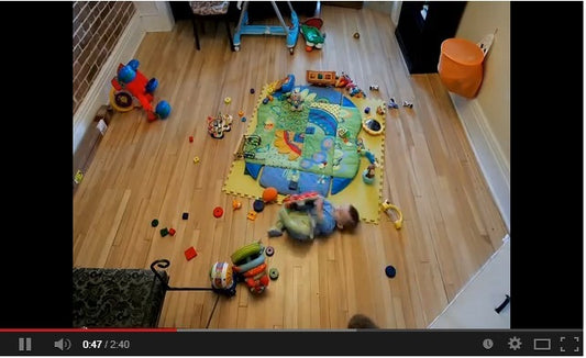 baby with plastic