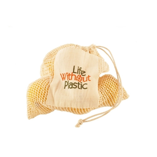 Organic Cotton Mesh SMALL Produce Bags - Bundle of 4