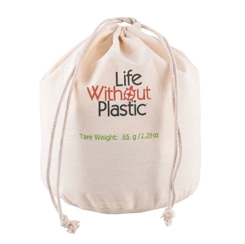 Organic Cotton LARGE Flat-Bottom Double Layer Bulk Bag for Flour