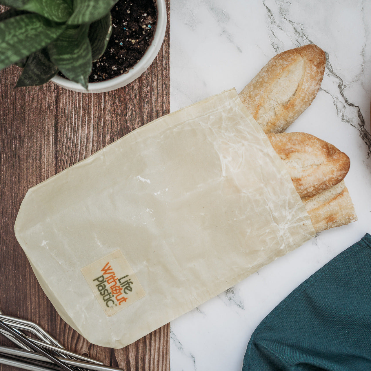 Less Than Perfect - Organic Cotton Waxed Bag - Large